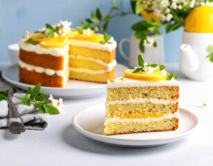 Zesty Lemon Layer Cake: Fresh & Elegant Dessert