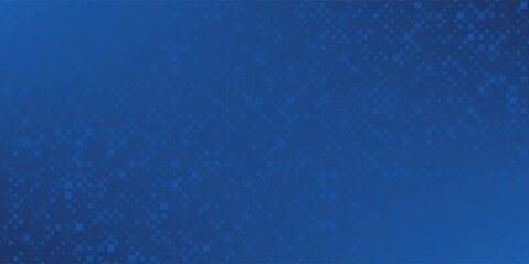 Glowing blue dotted wallpaper. Abstract curved round dot grid texture. Circle halftone pattern background. Dark navy backdrop for technology, business, news, healthcare, medicine design