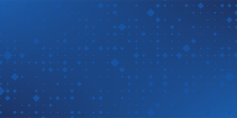 Glowing blue dotted wallpaper. Abstract curved round dot grid texture. Circle halftone pattern background. Dark navy backdrop for technology, business, news, healthcare, medicine design