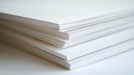 Stack of white paper