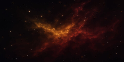 Cosmic explosion of vibrant stars, a celestial symphony of light in the vast, dark expanse of the universe