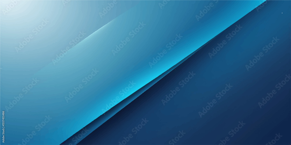 Aufkleber light blue abstract vector background with flowing lines and a hint of a curled paper corner, perfec