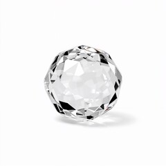 Toad crystal glass design for 3D on plain white background