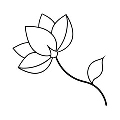 Abstract One Line Diagonal Decorative Ornament Drawing