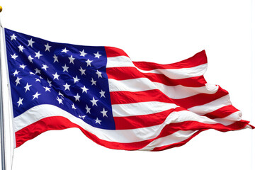 Fototapeta premium american flag waving in the wind