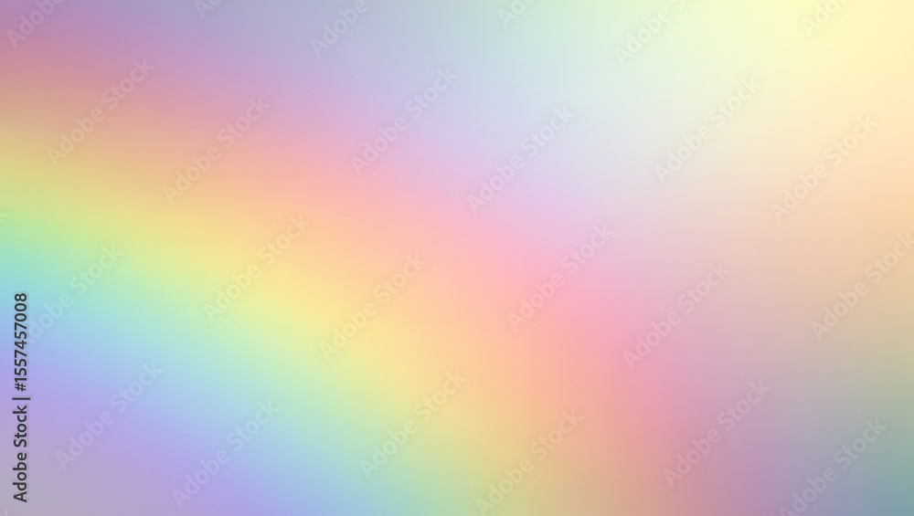 Poster pastel rainbow gradient background soft colors blending smooth transition dreamy hue image