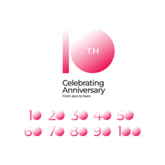 anniversary celebrations Logo Colletions Template