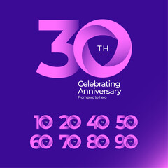 anniversary celebrations Logo Colletions Template