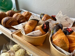 fresh baked croissants