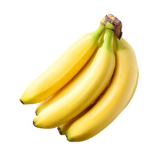 Fresh banana on transparent background