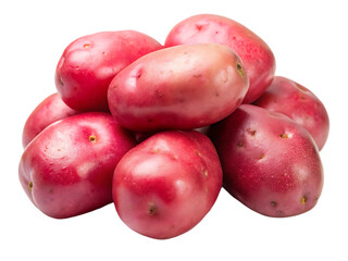 Obraz premium red potatoes isolated on white background , PNG