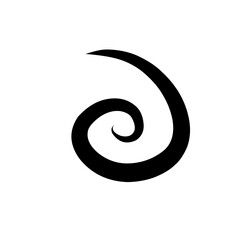 hand drawn spiral scribble icon