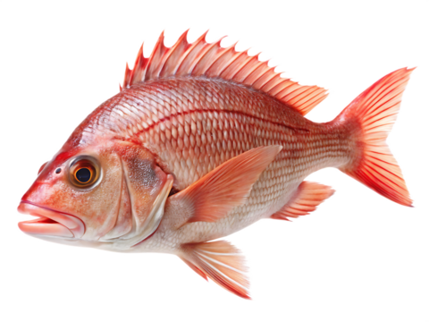  red snapper isolated on white background , PNG