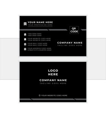 modern business card print templates. Personal visiting card with company logo. Vector illustration. Stationery design with simple modern luxury elegant abstract pattern background
              