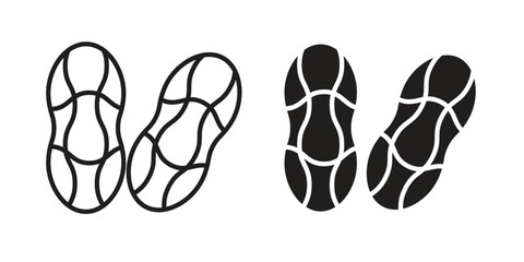 Peanut icon vector, Symbol, logo illustrations