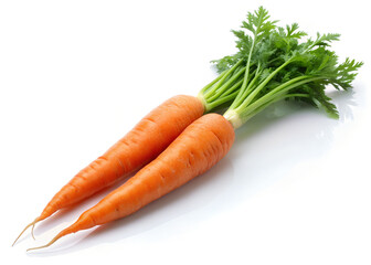 carrots isolated on white