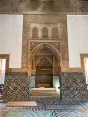 Morocco,  Saadian Tombs in Marrakesh, historical landmark
