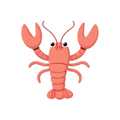 Simple, Cartoon-themed Lobster 