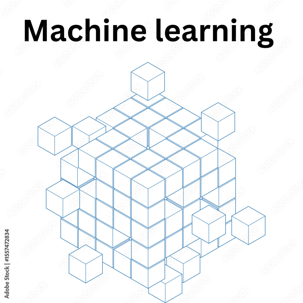 Aufkleber explore the power of machine learning innovative cube structure for artificial intelligence solution