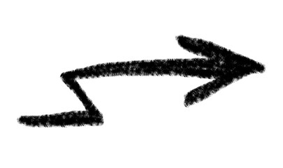 Arrow grunge vector icon. Doodle arrow grunge vector. Arrow hand drawn chalk vector.