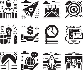 Naklejka premium set of vector arrows business