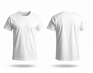 White T Shirt Front Back