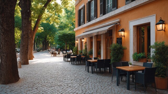 Relaxing in a charming italian street rome travel experience serene environment captivating views vacation bliss
