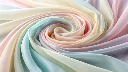 Abstract colorful background with swirling fractal patterns and a vibrant vortex of light