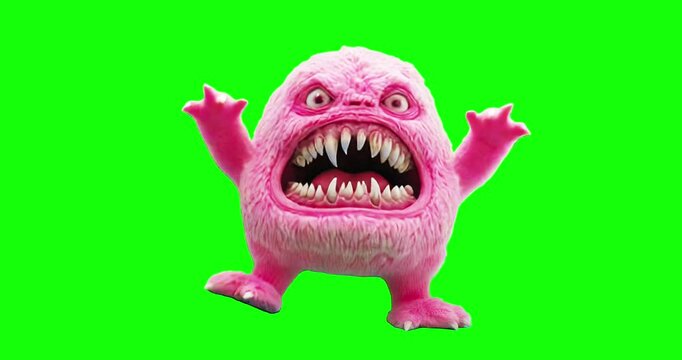 funny cartoon monster loop animation gif