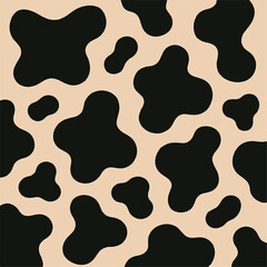 Memphis Cow Print Mashup – Bold Retro Abstract Vector with Funky Vibes