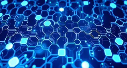 Obraz premium abstract blue background with bubbles