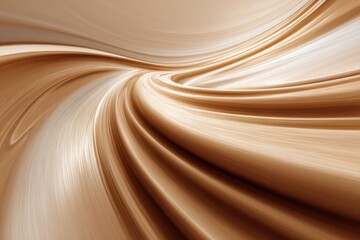 Abstract swirling brown lines create a fluid, dynamic composition