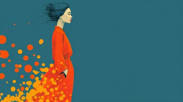 International Widows Day Vector Illustration on Dark Background