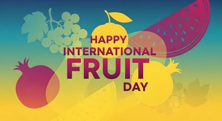 Colorful Fruit Illustration for Global Awareness and Enjoyment