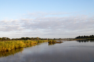 Lower Sabie Camp on the Sabie River from the low water bridge
