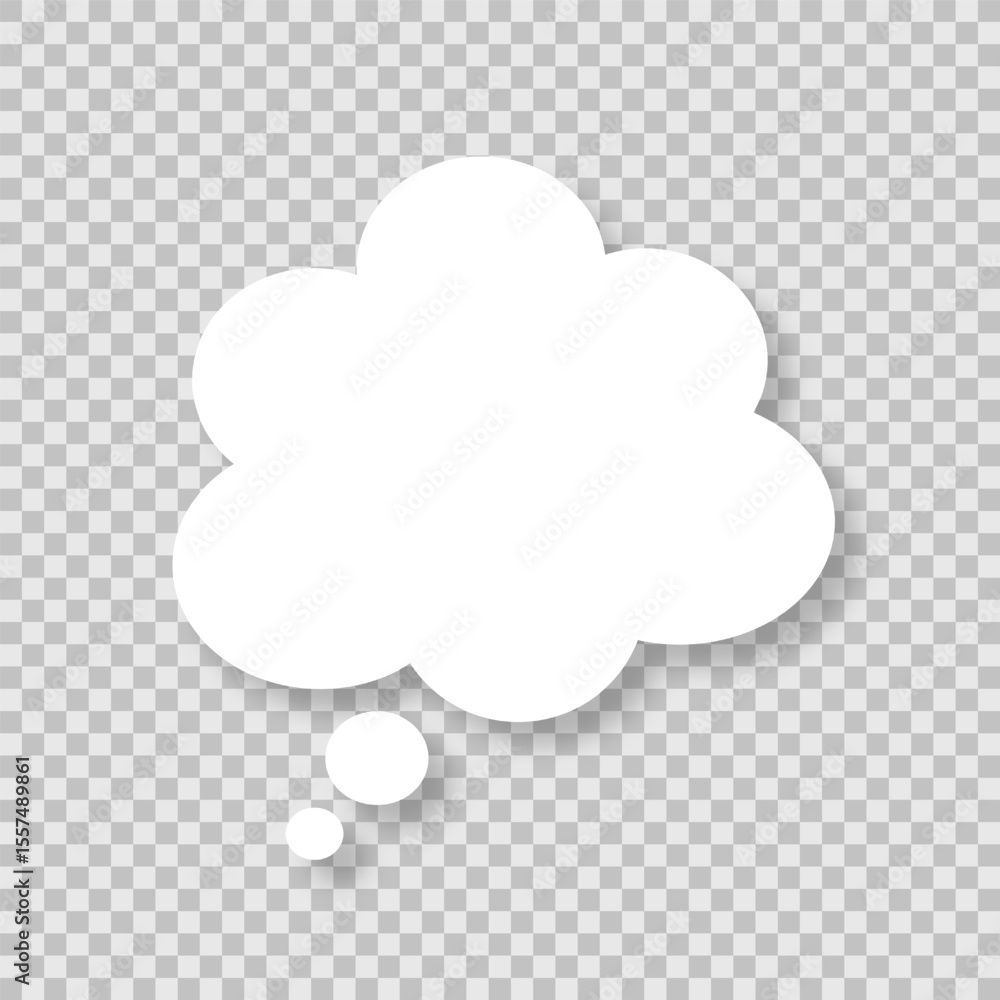Poster a speech bubble. dialog box, a cloud on a transparent background. a chat window for comments and com