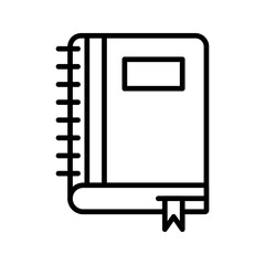 Book icon on white background