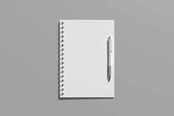 Spiral Notebook Blank Mockup