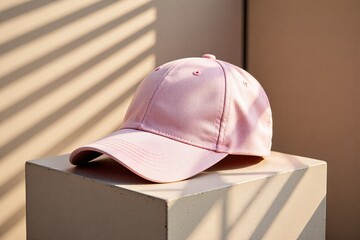 Light dances upon a pink head covering