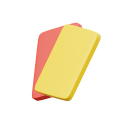 yellow and white 3d icon car illustration