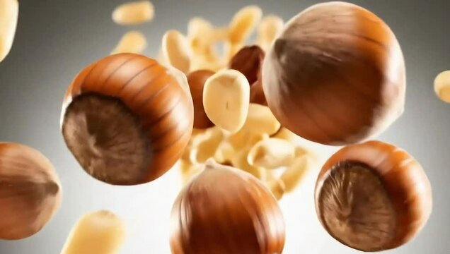 Hazelnuts pine nuts mix nuts food healthy snack protein delicious raw ingredient culinary diet 100g