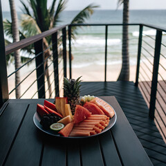breakfast on the beach