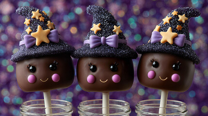 Smiling Witch Cake Pops
