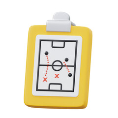 yellow and white 3d icon Strategy illustration