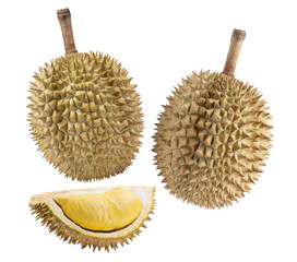 durian  isolated on transparent png (Image from camera)