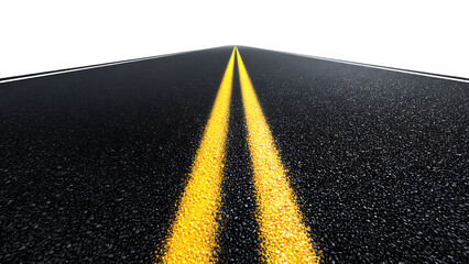 asphalt road on transparent background PNG