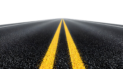 asphalt road on transparent background PNG