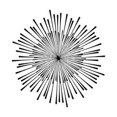 Obraz premium fireworks explosion on white background