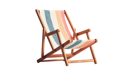 beach lounger on transparent background PNG
