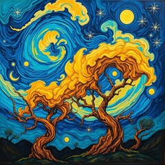 abstract background with a dragon